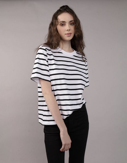 Camiseta Clásica de Rayas para Mujer