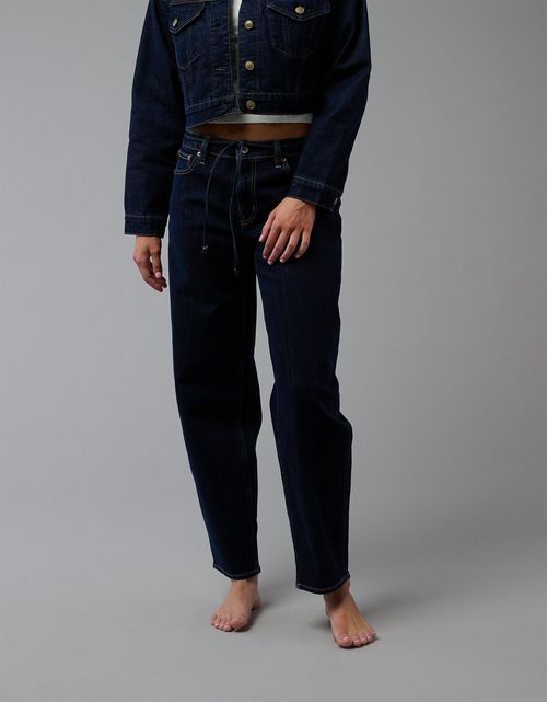 Jean barrel con stretch mujer AE