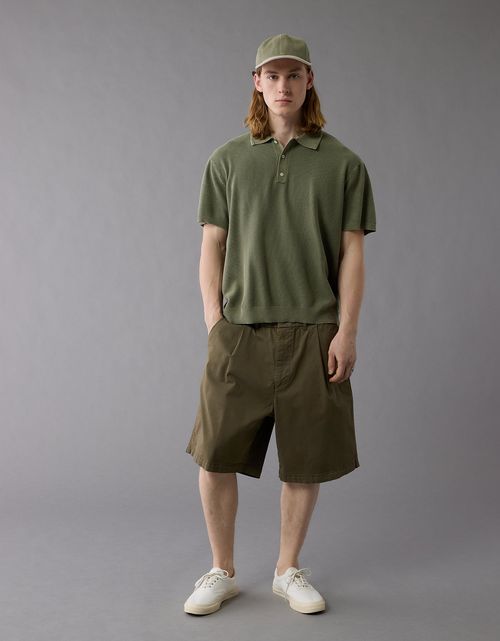 Polo de suéter lavado de fin de semana Ae