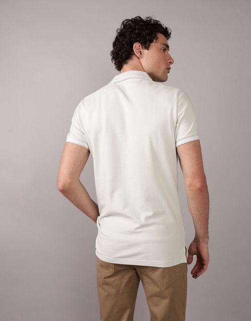 Camiseta tipo polo de piqué de hombre AE