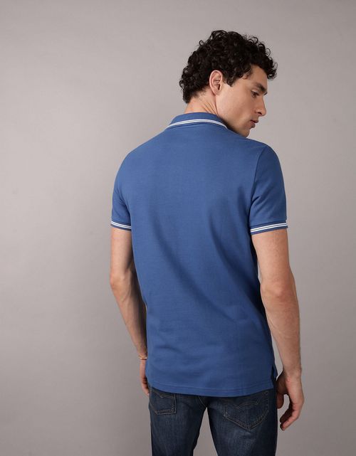 Camiseta tipo polo de piqué de hombre AE