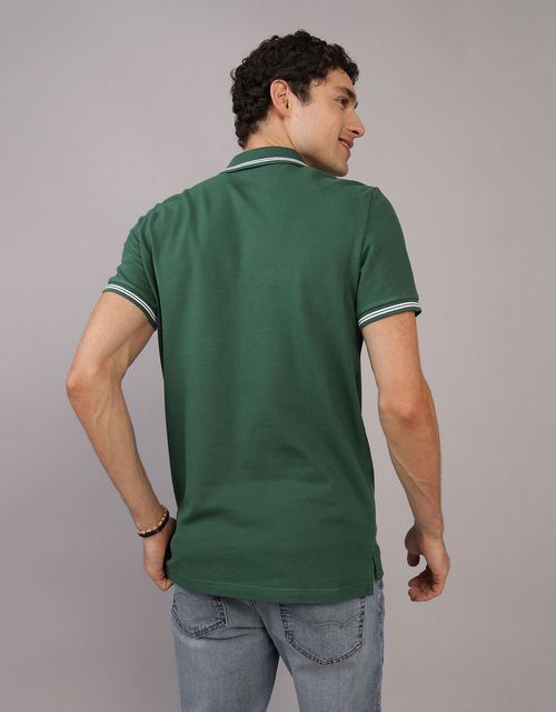 Camiseta tipo polo de piqué de hombre AE