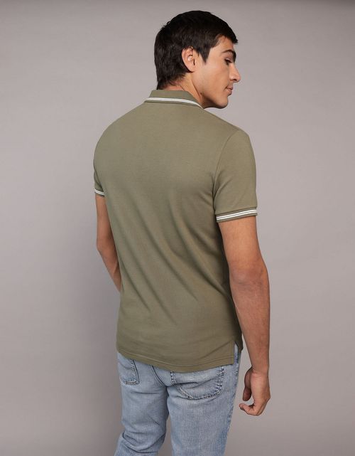 Camiseta tipo polo de piqué de hombre AE