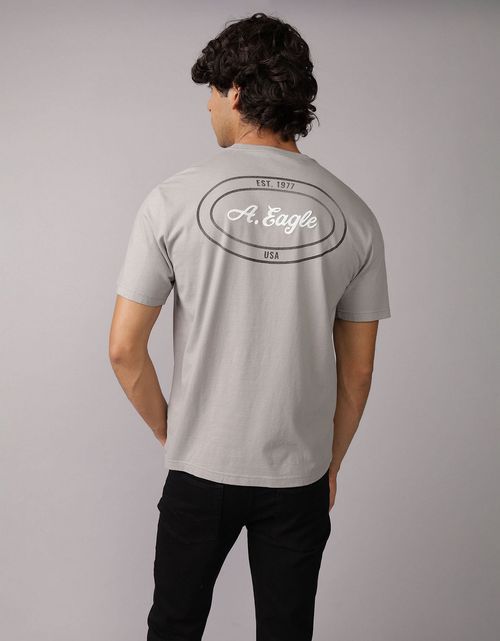 Camiseta Gráfica con Logotipo Elevado Ae