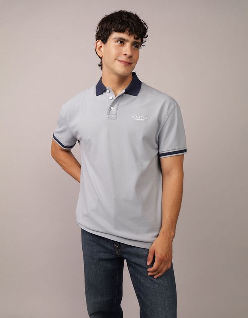 Camiseta Polo con Logo Ae