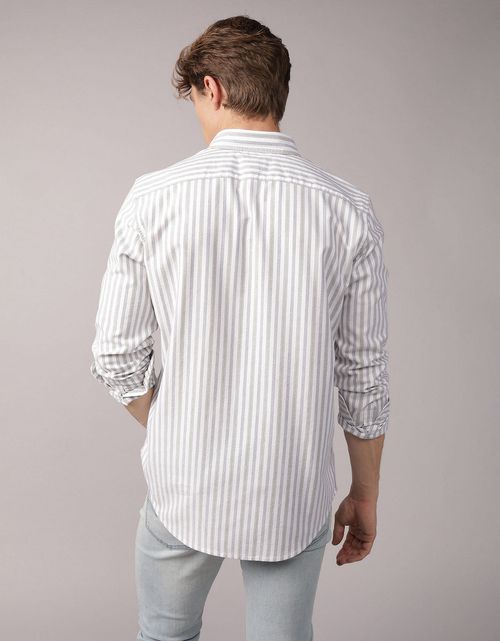 Camisa Everyday Slim Fit de Oxford Manga Larga Ae
