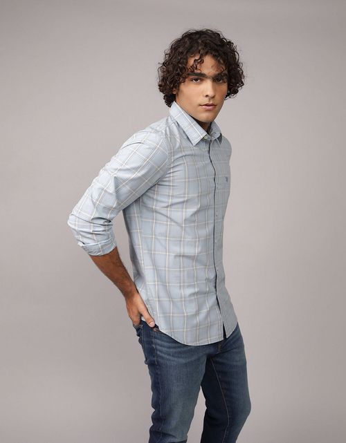 Camisa Everyday Slim Fit Manga Larga Ae