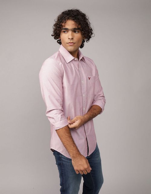 Camisa Everyday Slim Fit Manga Larga Ae
