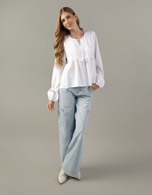 Blusa Ae con nudo al frente