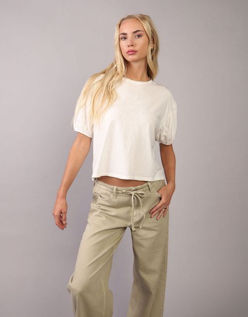 Camiseta de manga abullonada relajada de AE