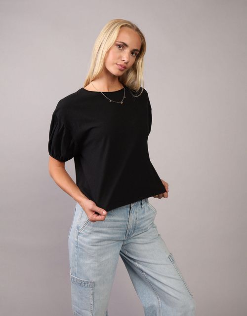 Camiseta de manga abullonada relajada de AE