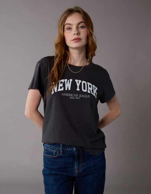 Camiseta Gráfica de Marca Ae