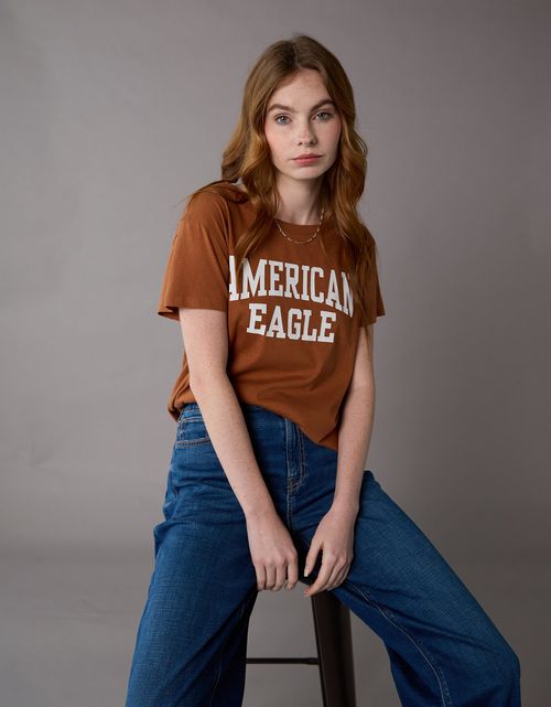 Camiseta Gráfica de Marca Ae