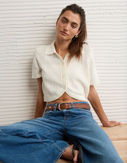 Cárdigan Manga Corta Ae