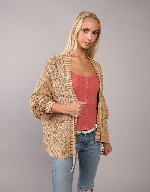 Cárdigan Abierto en Frente Ae
