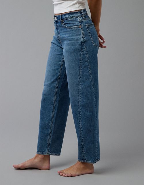 Jean barrel con stretch de mujer AE
