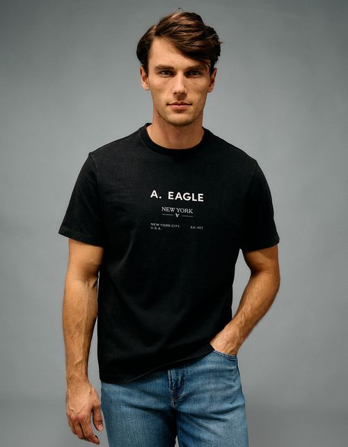 Camiseta gráfica con logotipo icónico Ae