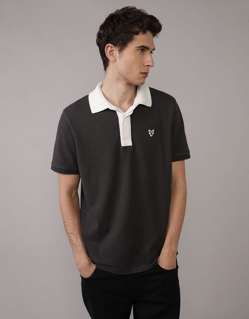 Camiseta Tipo Polo Slim Fit Ae