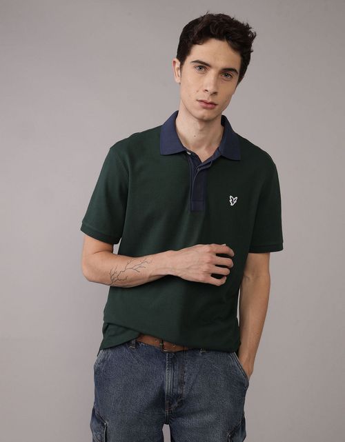 Camiseta Tipo Polo Slim Fit Ae