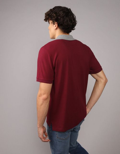 Camiseta Tipo Polo Slim Fit Ae