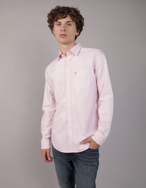 Camisa Manga Larga de Oxford Slim Ae