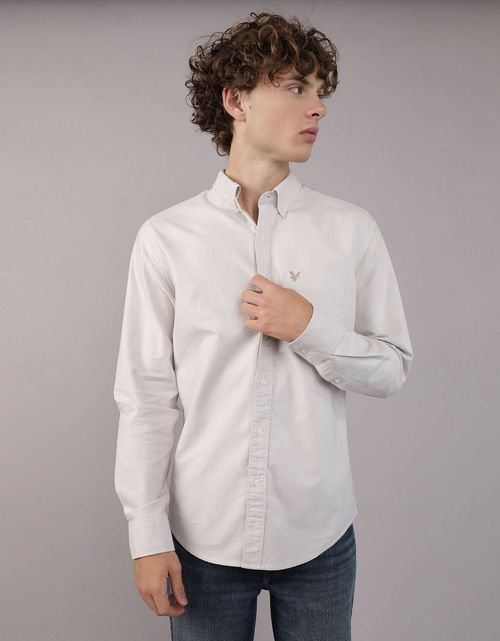 Camisa Manga Larga de Oxford Slim Ae