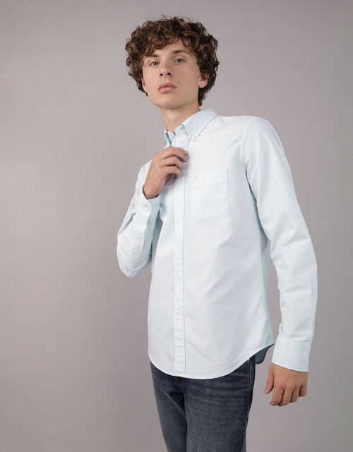 Camisa Manga Larga de Oxford Slim Ae