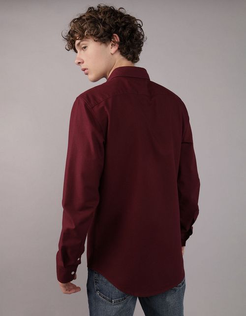Camisa Manga Larga de Oxford Slim Ae