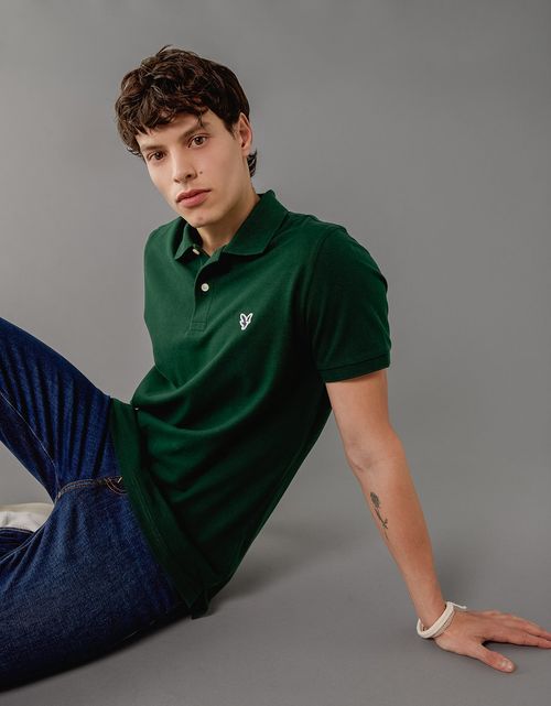 Polo en Tejido Piqué Slim Fit para Hombre