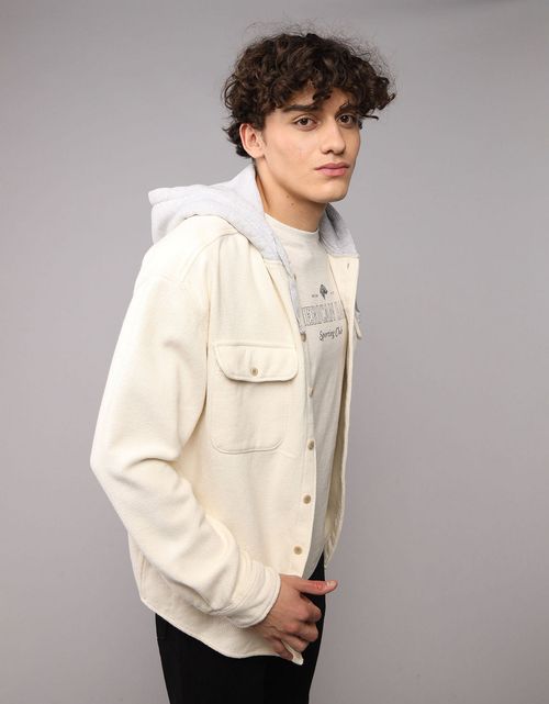 Camisa de franela con capucha AE