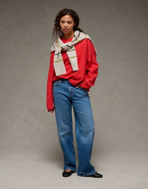 Suéter de Cuello Simulado Ae Whoa Tan Suave