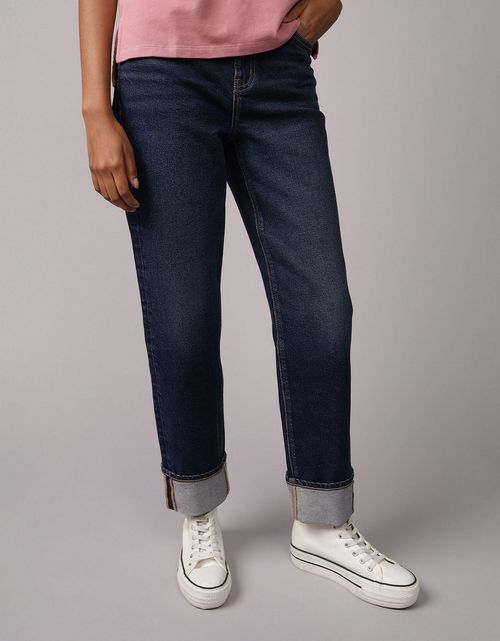 Jean Straight Ankle de Tiro Alto Ae