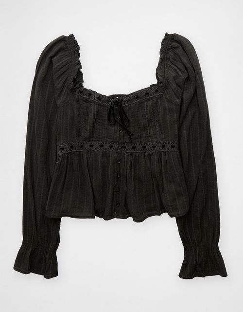 Top de bebé de manga larga Ae