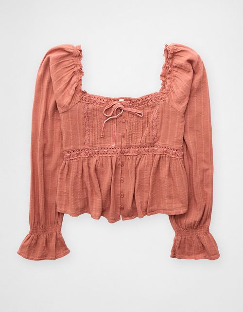 Top de bebé de manga larga Ae