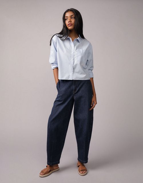 Camisa Abotonada Perfecta Recortada Ae